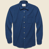 Teca Solid Flannel - French Blue - Portuguese Flannel - STAG Provisions - Tops - L/S Woven - Solid