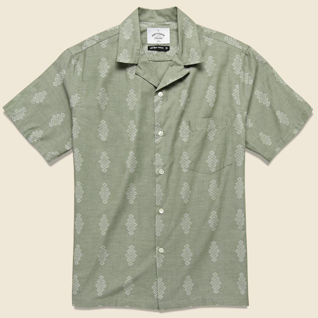 Portuguese Flannel Bunch Shirt - Pale Green