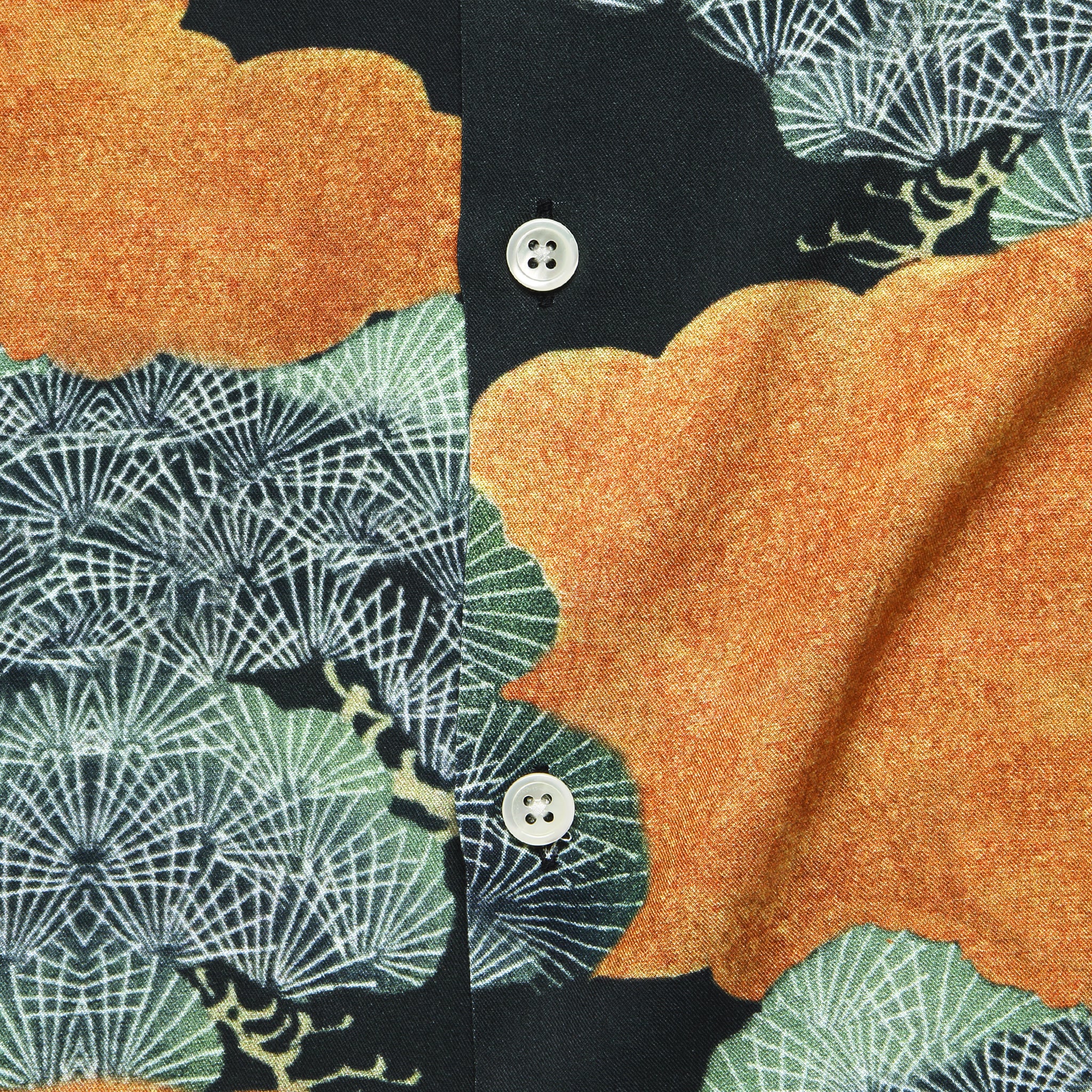 Japanese Pine Camp Shirt - Black/Orange - Portuguese Flannel - STAG Provisions - Tops - S/S Woven - Other Pattern