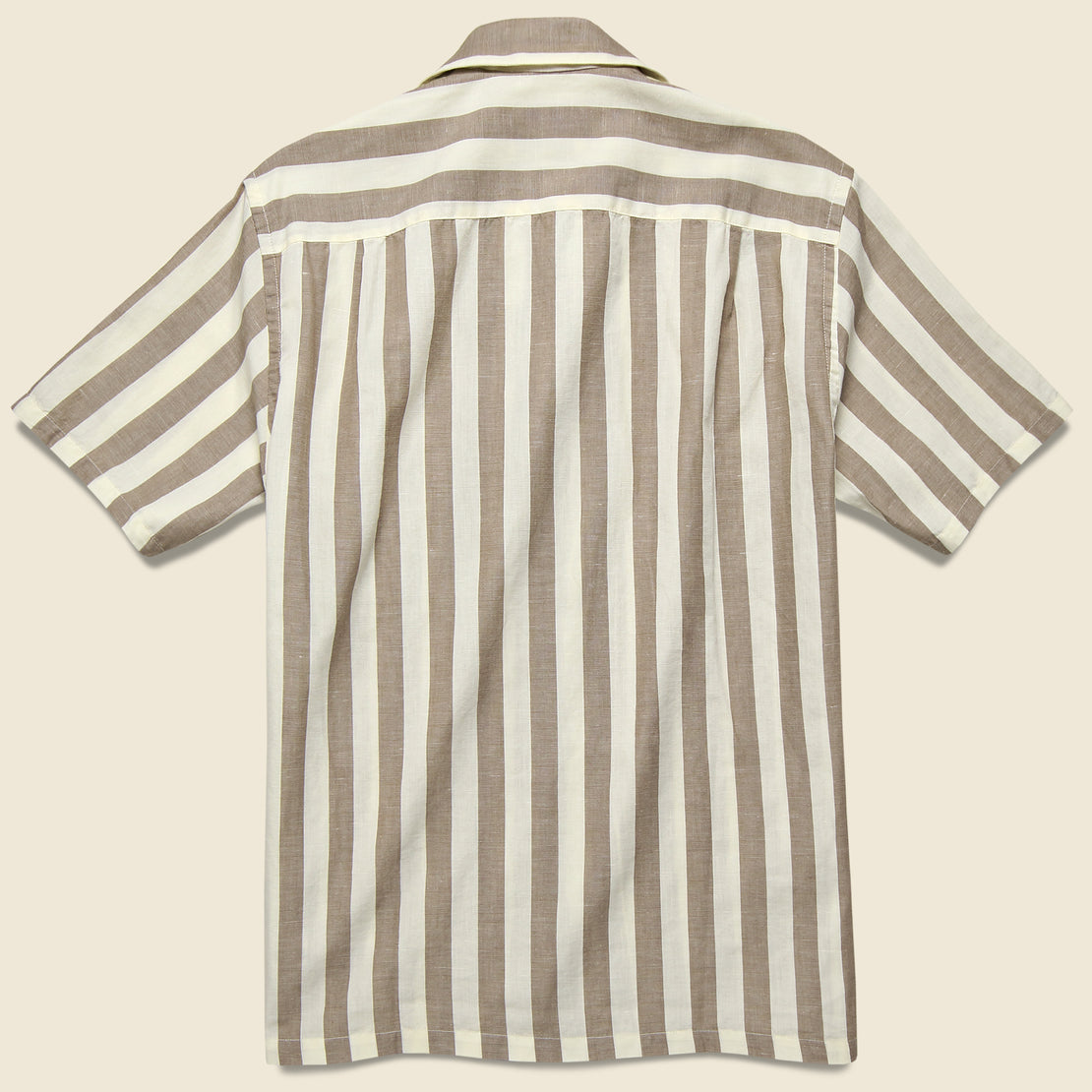 Bayonne Camp Shirt - Brown/White