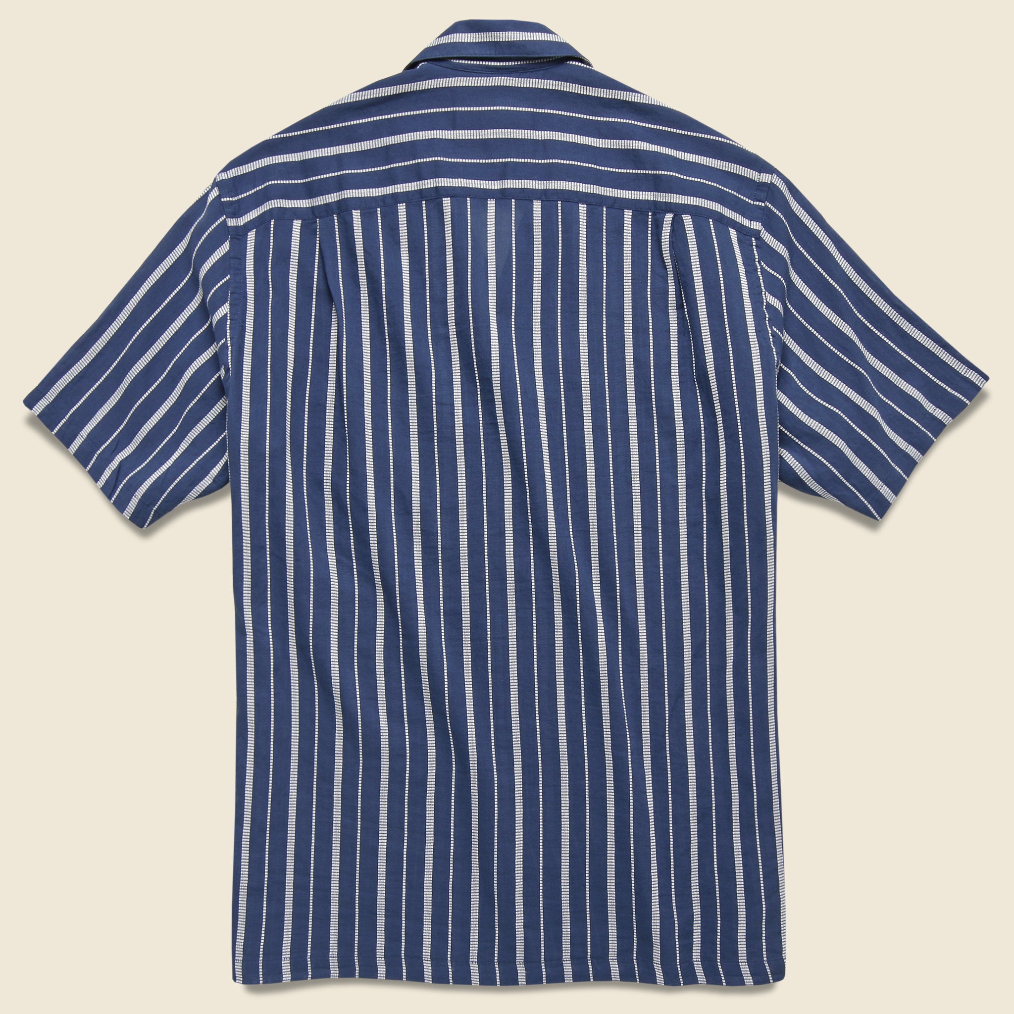 
                          Jimmy Camp Shirt - Blue/White - Portuguese Flannel - STAG Provisions - Tops - S/S Woven - Stripe
                        