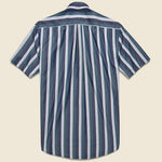 Marseille Shirt - Navy/Blue/White - Portuguese Flannel - STAG Provisions - Tops - S/S Woven - Stripe