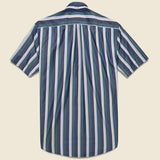 Marseille Shirt - Navy/Blue/White - Portuguese Flannel - STAG Provisions - Tops - S/S Woven - Stripe