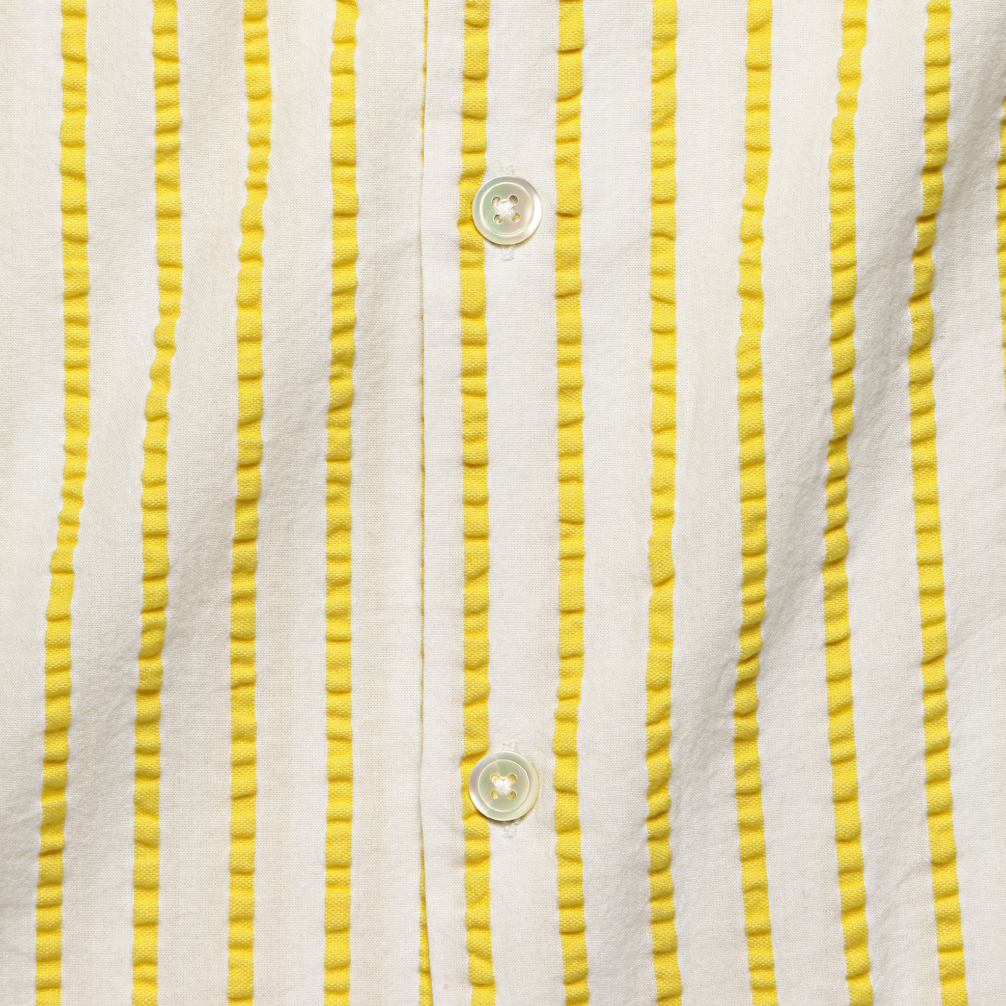 
                          Rayures Camp Shirt - White/Yellow - Portuguese Flannel - STAG Provisions - Tops - S/S Woven - Stripe
                        