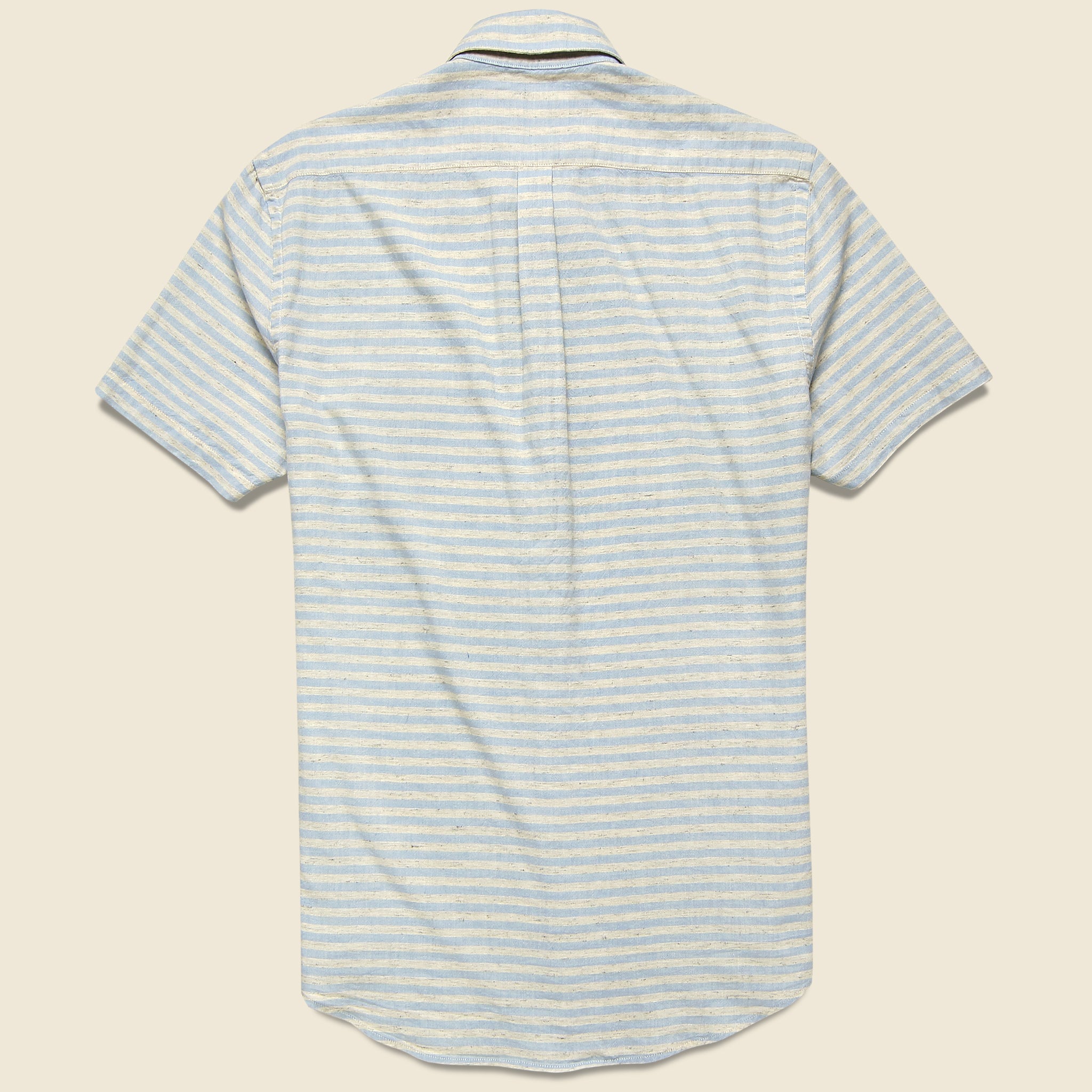 
                          Plage Shirt - Light Blue/Grey - Portuguese Flannel - STAG Provisions - Tops - S/S Woven - Stripe
                        