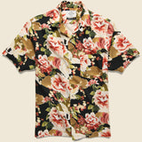 Harmonia Shirt - Black - Portuguese Flannel - STAG Provisions - Tops - S/S Woven - Floral