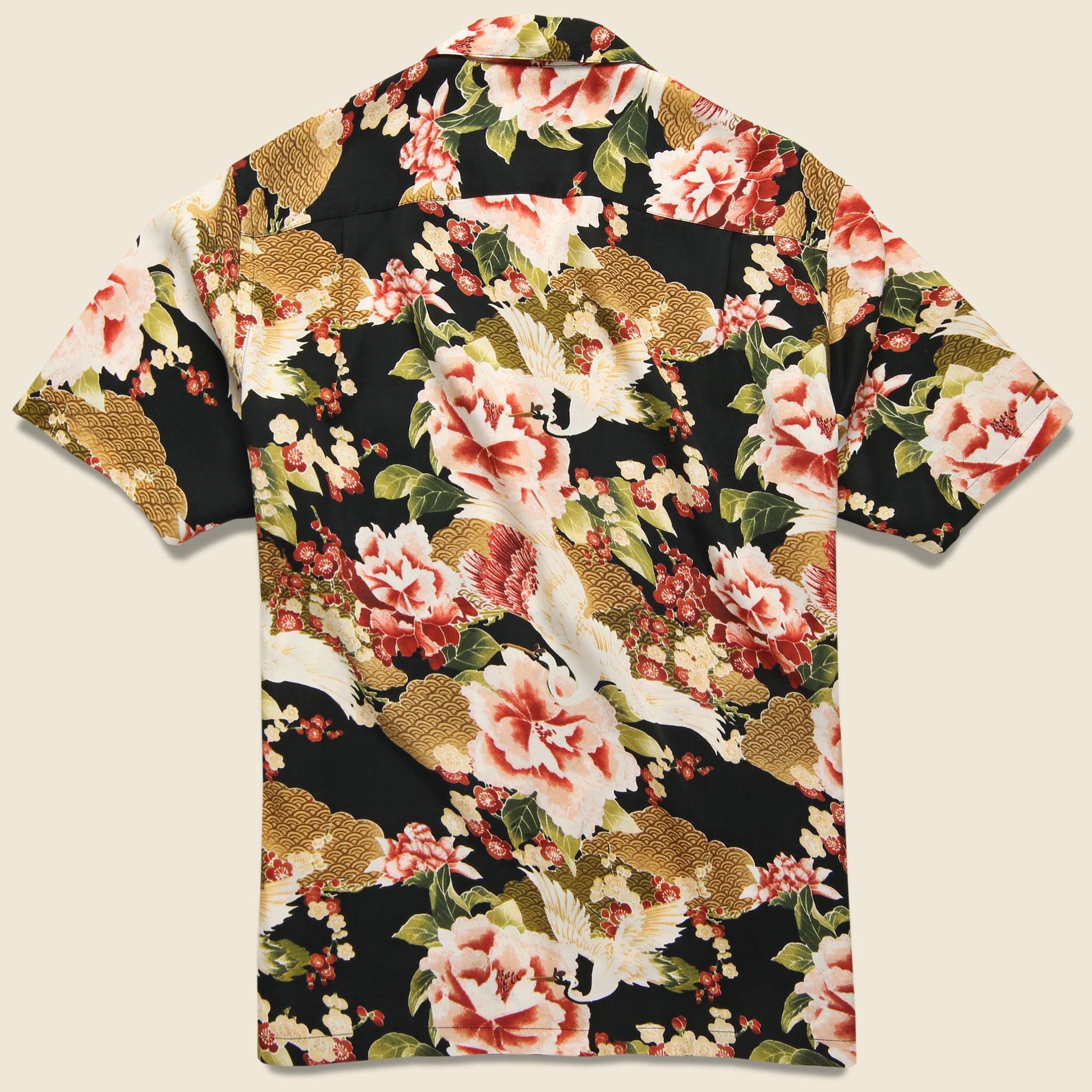 Harmonia Shirt - Black - Portuguese Flannel - STAG Provisions - Tops - S/S Woven - Floral