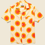 Sun Camp Shirt - White/Yellow - Portuguese Flannel - STAG Provisions - Tops - S/S Woven - Other Pattern