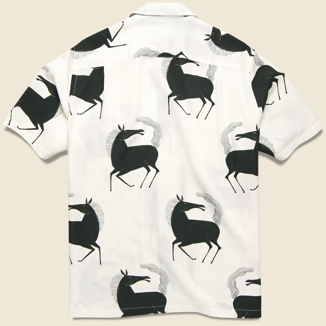 Horse Camp Shirt - White/Black - Portuguese Flannel - STAG Provisions - Tops - S/S Woven - Other Pattern
