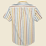 Water Color Shirt - White - Portuguese Flannel - STAG Provisions - Tops - S/S Woven - Stripe