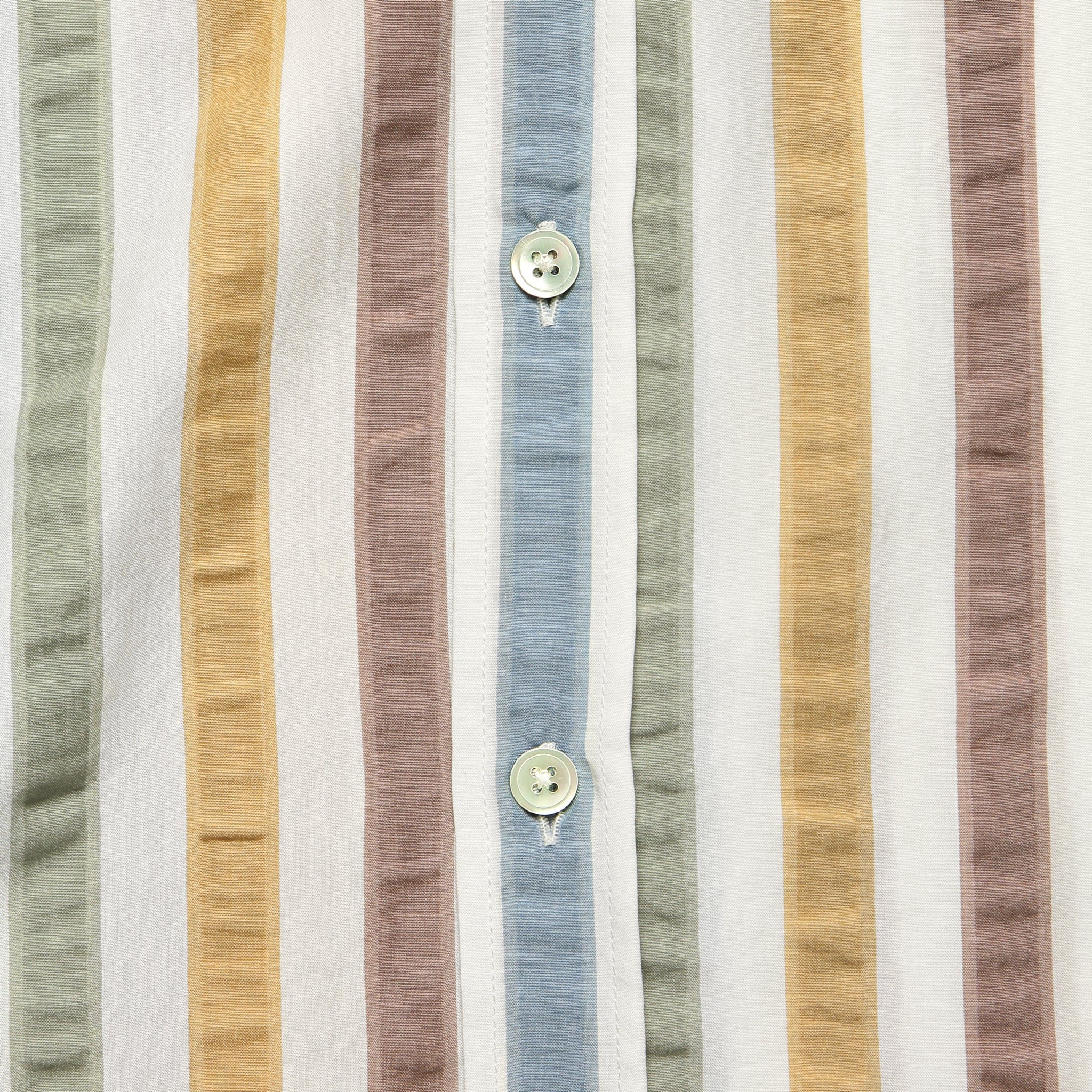 Water Color Shirt - White - Portuguese Flannel - STAG Provisions - Tops - S/S Woven - Stripe