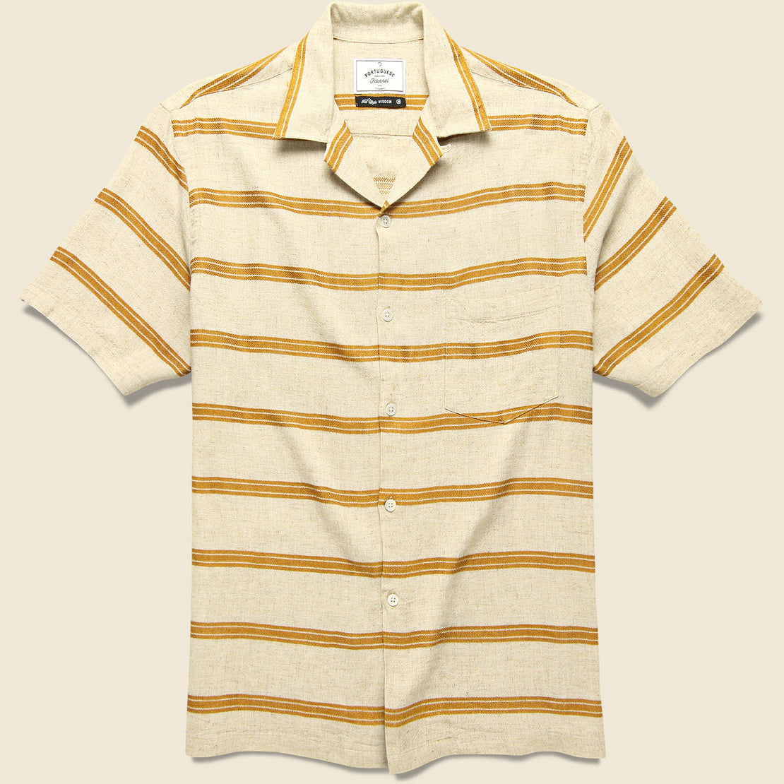 Portuguese Flannel San Francisco Shirt - Gold Stripe