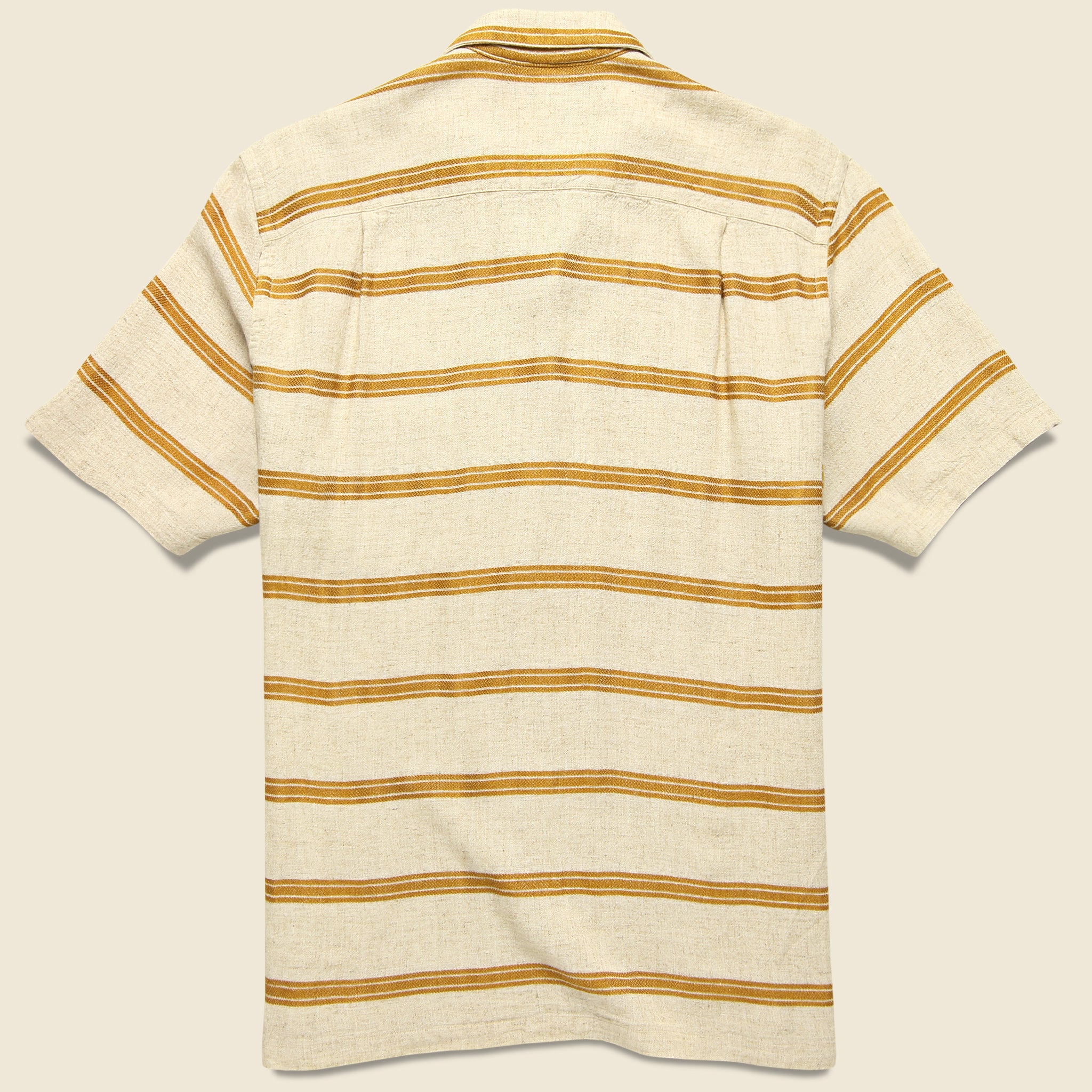 
                          San Francisco Shirt - Gold Stripe - Portuguese Flannel - STAG Provisions - Tops - S/S Woven - Stripe
                        