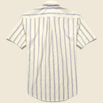 Ebano Stripe Shirt - White/Blue - Portuguese Flannel - STAG Provisions - Tops - S/S Woven - Stripe