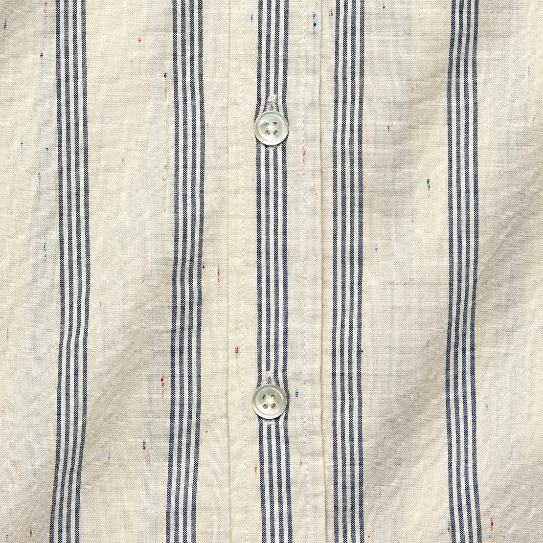 Ebano Stripe Shirt - White/Blue - Portuguese Flannel - STAG Provisions - Tops - S/S Woven - Stripe