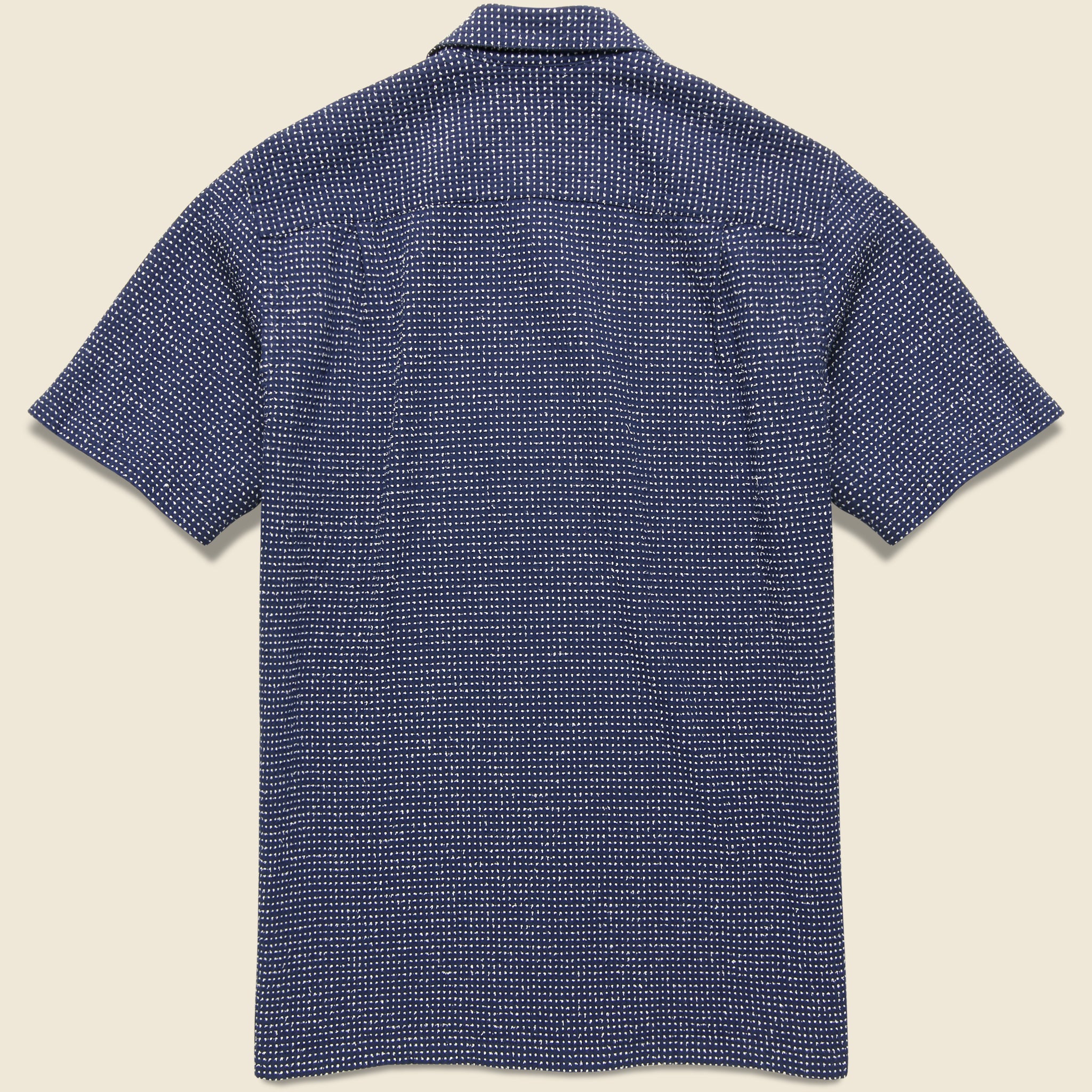 Ring Woven Dot Shirt - Navy - Portuguese Flannel - STAG Provisions - Tops - S/S Woven - Dot