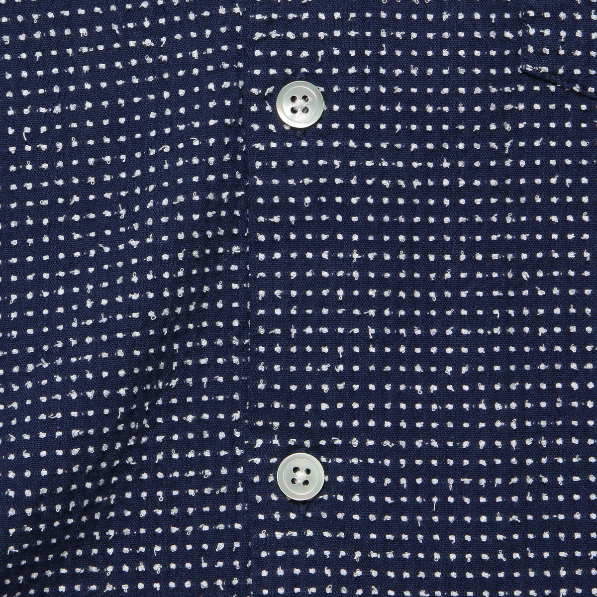 Ring Woven Dot Shirt - Navy