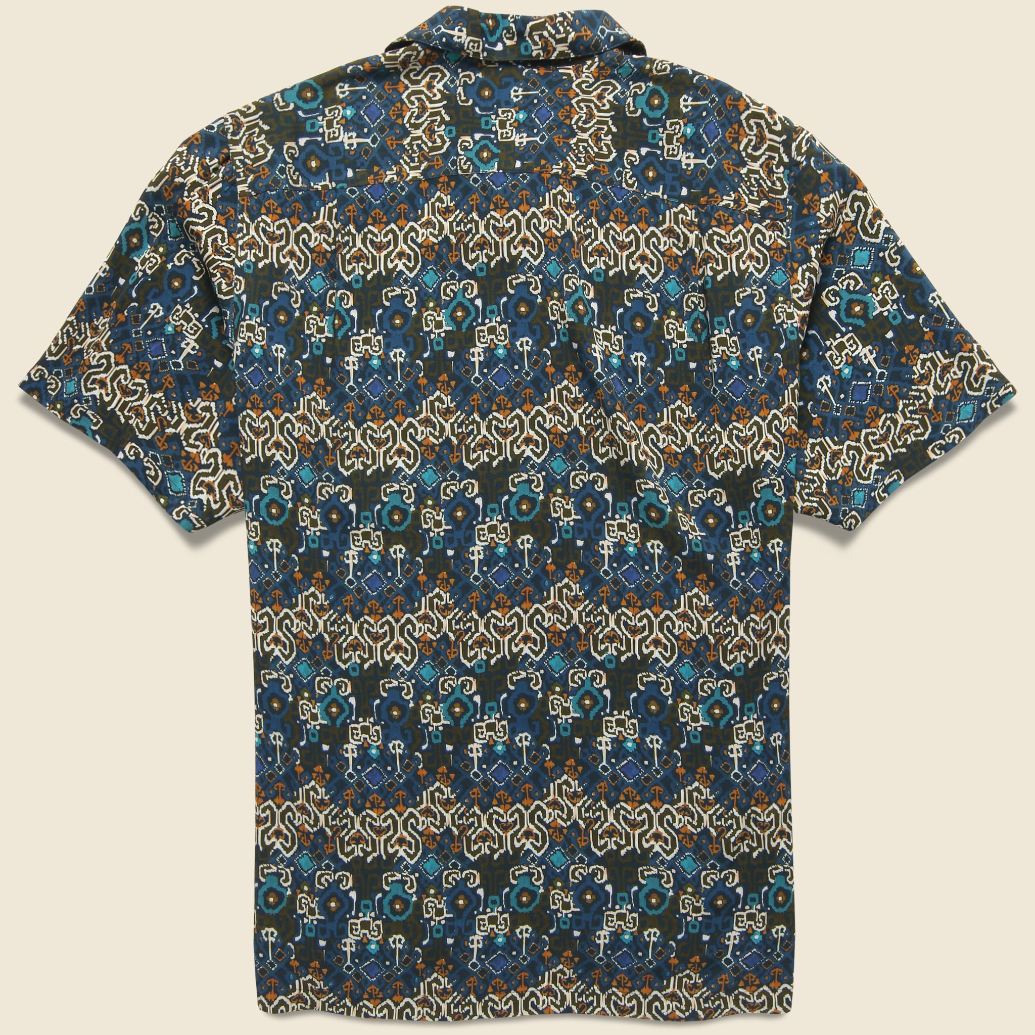 
                          Plasmic Block Print Shirt - Blue - Portuguese Flannel - STAG Provisions - Tops - S/S Woven - Other Pattern
                        