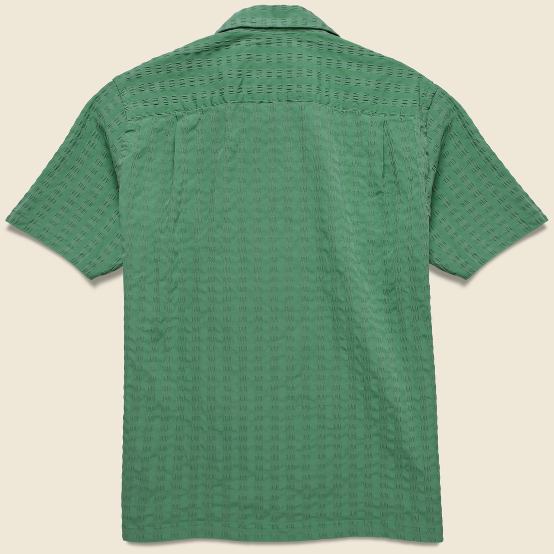 Big Square Seersucker Shirt - Green - Portuguese Flannel - STAG Provisions - Tops - S/S Woven - Seersucker