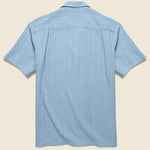 Vilar Shirt - Blue Dobby - Portuguese Flannel - STAG Provisions - Tops - S/S Woven - Solid