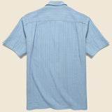 Vilar Shirt - Blue Dobby - Portuguese Flannel - STAG Provisions - Tops - S/S Woven - Solid