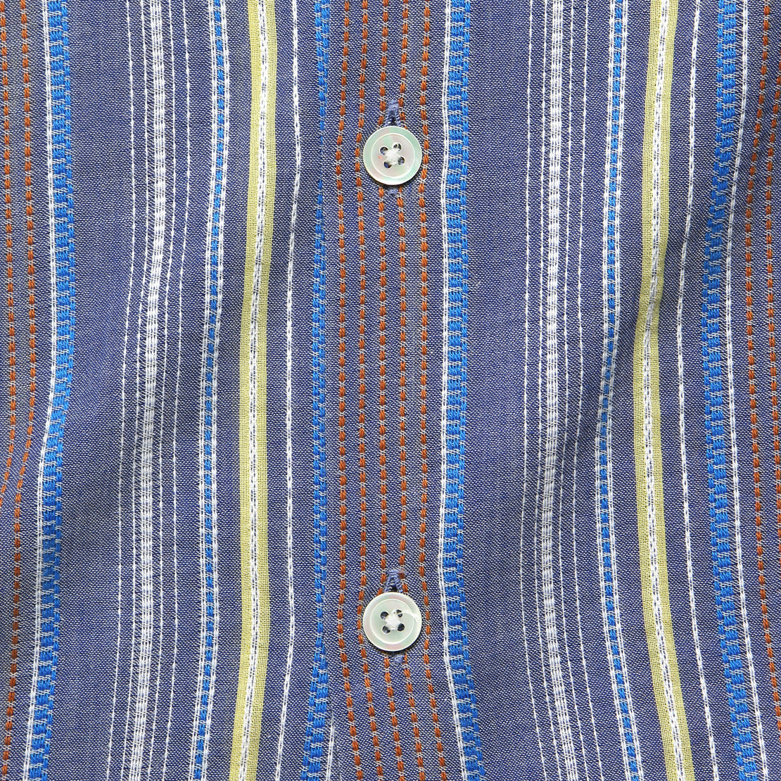 Goliver Stripe Shirt - Blue/Cream Multi - Portuguese Flannel - STAG Provisions - Tops - S/S Woven - Stripe