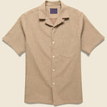 Ring Woven Dot Shirt - Brown - Portuguese Flannel - STAG Provisions - Tops - S/S Woven - Dot
