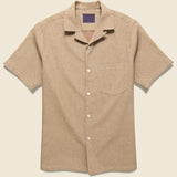 Ring Woven Dot Shirt - Brown - Portuguese Flannel - STAG Provisions - Tops - S/S Woven - Dot