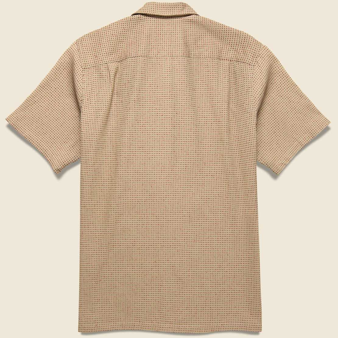 Ring Woven Dot Shirt - Brown