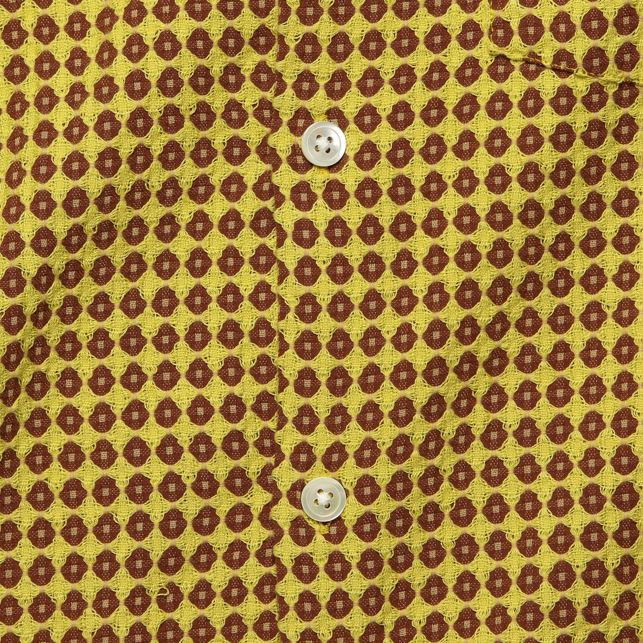 Favo Honey Dot Shirt - Yellow - Portuguese Flannel - STAG Provisions - Tops - S/S Woven - Dot