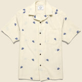 Philly Shirt - White/Blue - Portuguese Flannel - STAG Provisions - Tops - S/S Woven - Other Pattern