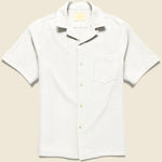 Pique Shirt - White - Portuguese Flannel - STAG Provisions - Tops - S/S Woven - Solid