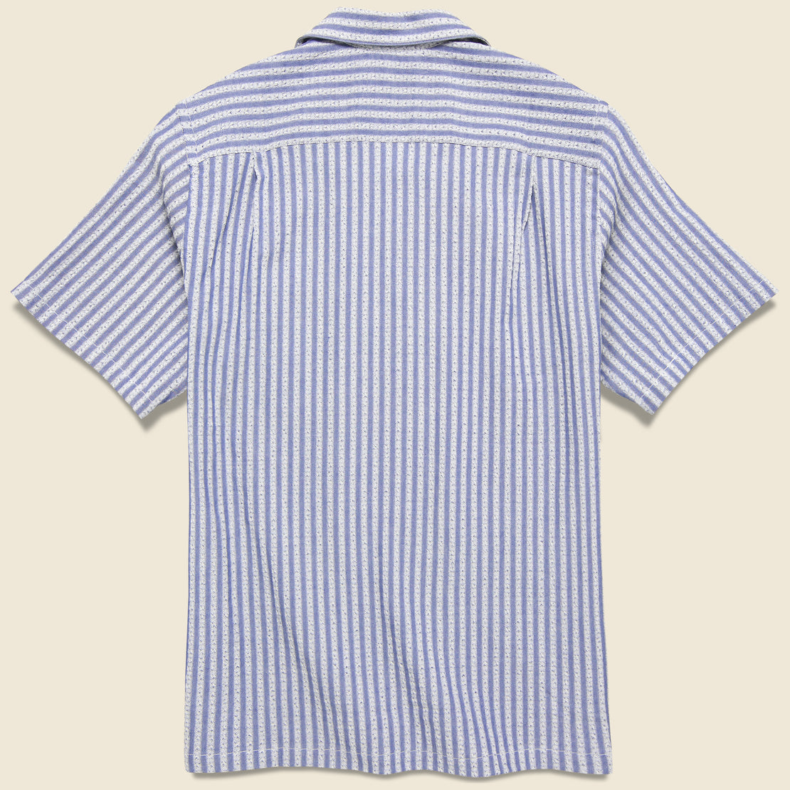 Jacquard Chambray Shirt - Indigo/Blue