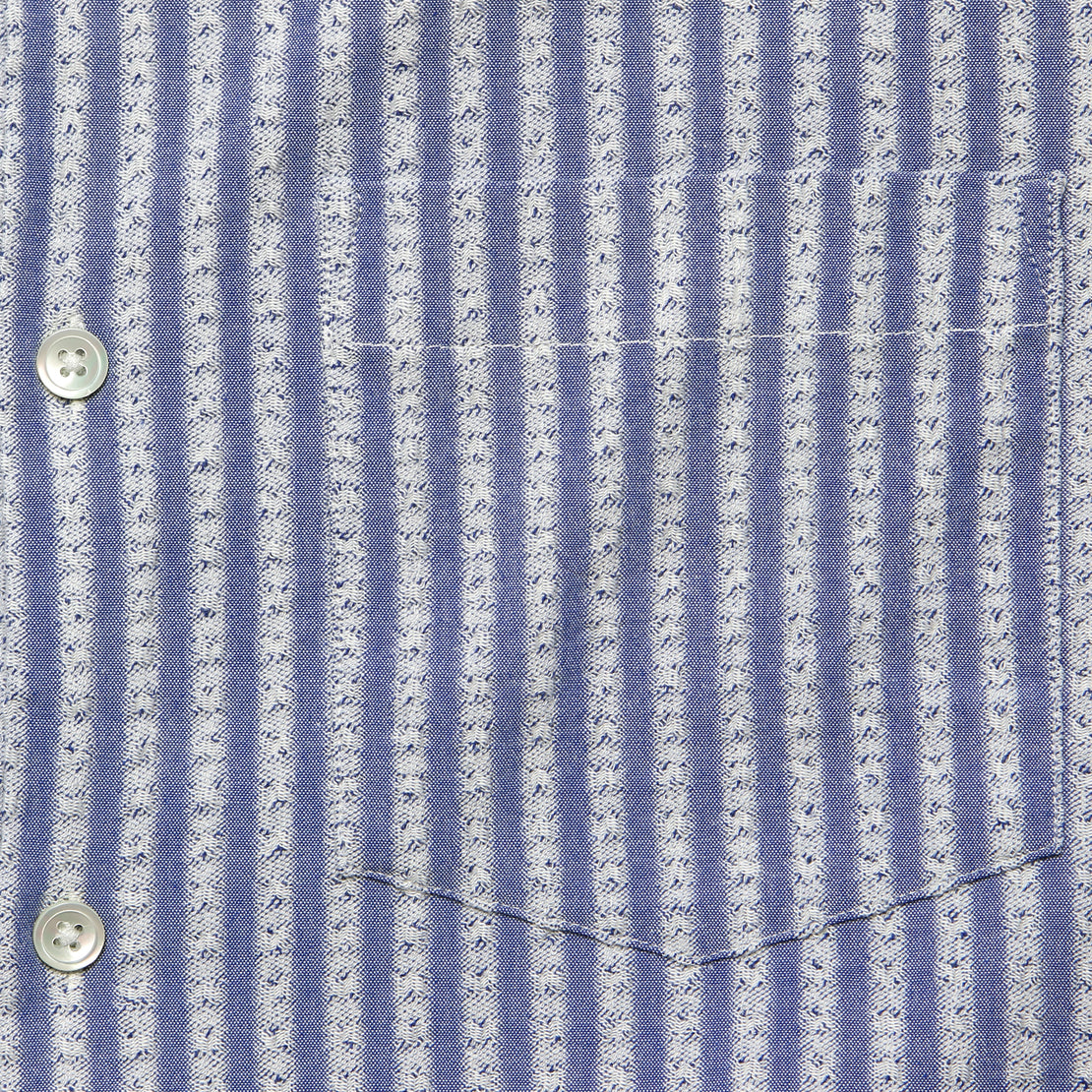 Jacquard Chambray Shirt - Indigo/Blue