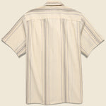 Tapestry Woven Stripe Shirt - White - Portuguese Flannel - STAG Provisions - Tops - S/S Woven - Stripe