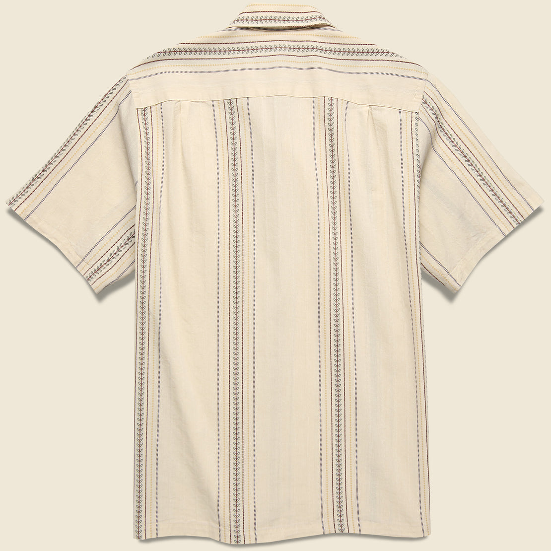Tapestry Woven Stripe Shirt - White