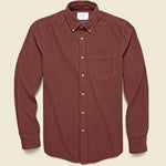 Corduroy Lobo Shirt - Bordeaux - Portuguese Flannel - STAG Provisions - Tops - L/S Woven - Corduroy