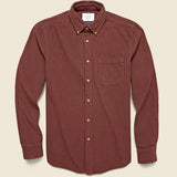 Corduroy Lobo Shirt - Bordeaux - Portuguese Flannel - STAG Provisions - Tops - L/S Woven - Corduroy