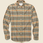 Bibliotec Shirt - Grey/Brick - Portuguese Flannel - STAG Provisions - Tops - L/S Woven - Plaid