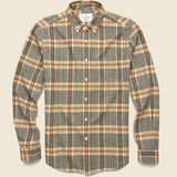 Bibliotec Shirt - Grey/Brick - Portuguese Flannel - STAG Provisions - Tops - L/S Woven - Plaid