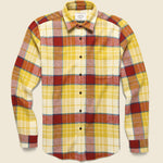 Happy Check Shirt - Yellow/Red - Portuguese Flannel - STAG Provisions - Tops - L/S Woven - Plaid