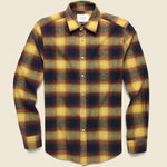 Hill Shirt - Navy/Red/Orange - Portuguese Flannel - STAG Provisions - Tops - L/S Woven - Plaid