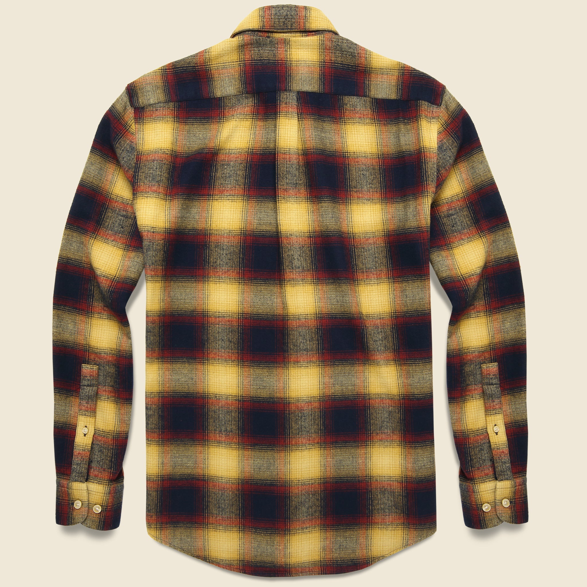 Hill Shirt - Navy/Red/Orange - Portuguese Flannel - STAG Provisions - Tops - L/S Woven - Plaid