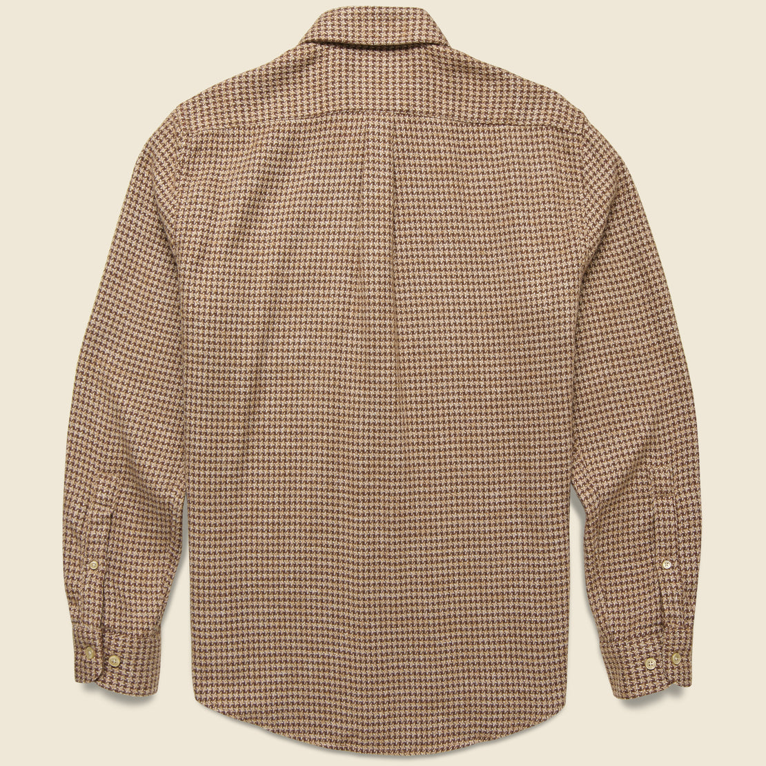 Pied Poule Shirt - Brown - Portuguese Flannel - STAG Provisions - Tops - L/S Woven - Other Pattern