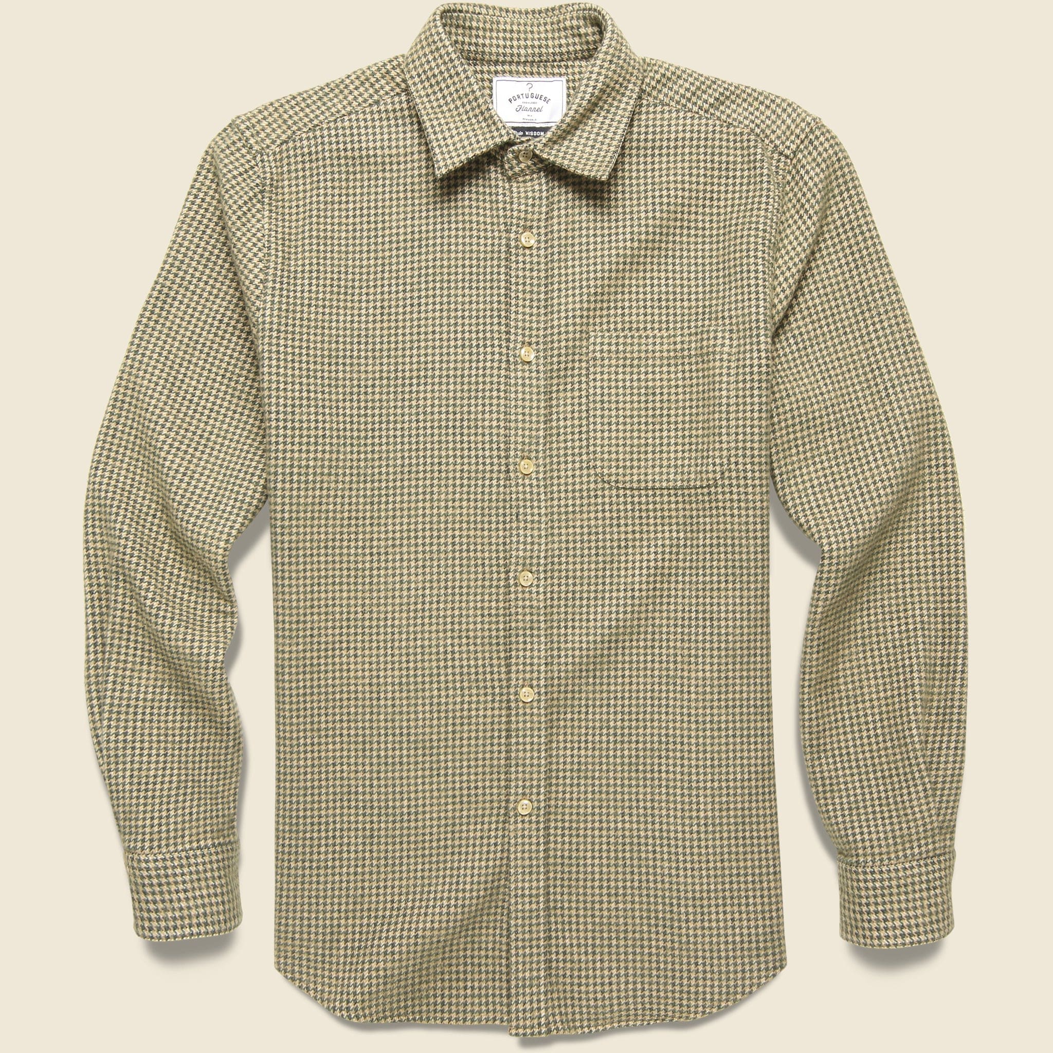 Sottum Shirt - Brown Houndstooth - Portuguese Flannel - STAG Provisions - Tops - L/S Woven - Other Pattern
