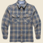 Wool Mesc Overshirt - Blue/Brown Plaid - Portuguese Flannel - STAG Provisions - Tops - L/S Woven - Overshirt
