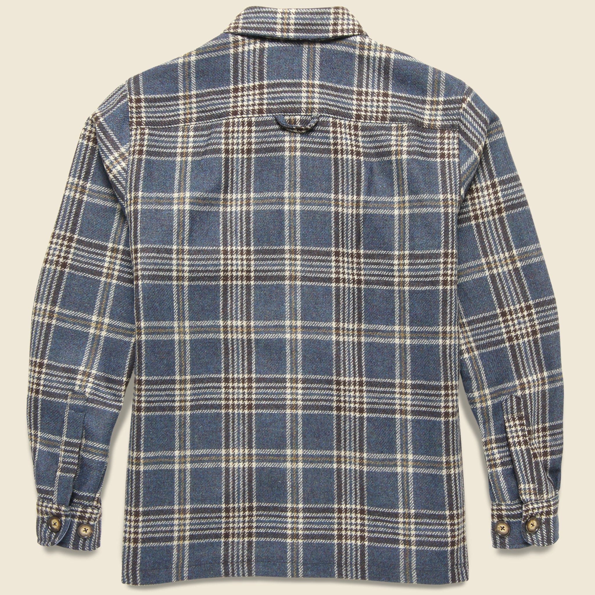 
                          Wool Mesc Overshirt - Blue/Brown Plaid - Portuguese Flannel - STAG Provisions - Tops - L/S Woven - Overshirt
                        