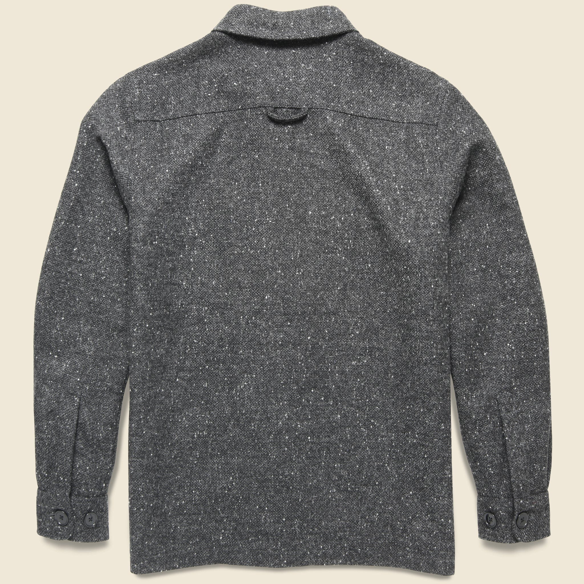Wool Donegal Overshirt - Grey - Portuguese Flannel - STAG Provisions - Tops - L/S Woven - Overshirt