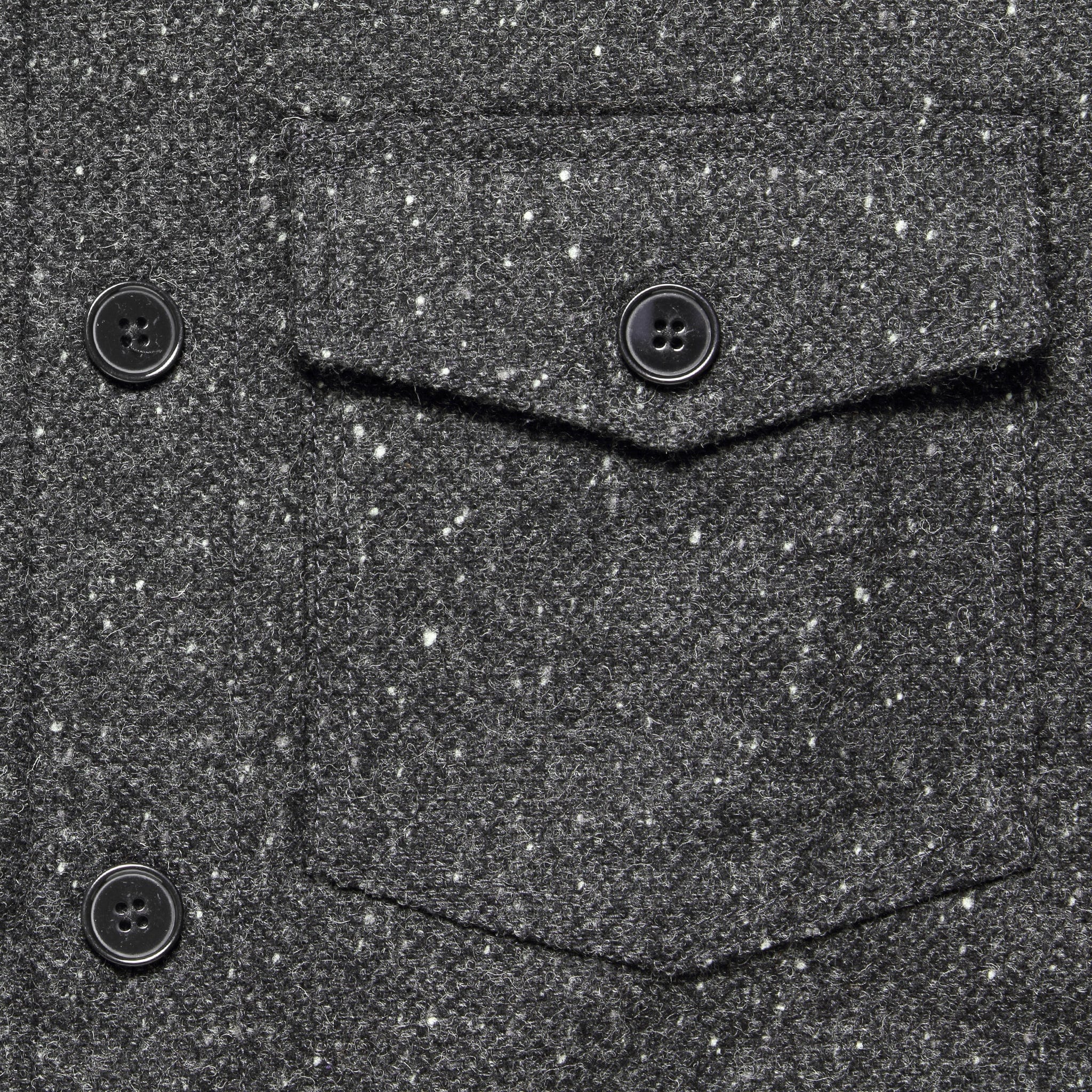 Wool Donegal Overshirt - Grey - Portuguese Flannel - STAG Provisions - Tops - L/S Woven - Overshirt