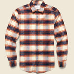Anonimo Shirt - Cream/Navy - Portuguese Flannel - STAG Provisions - Tops - L/S Woven - Plaid